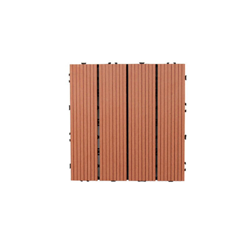 Lisslune | Square PVC Deck/Patio Floor Tiles Interlocking Installation Outdoor Patio Tiles