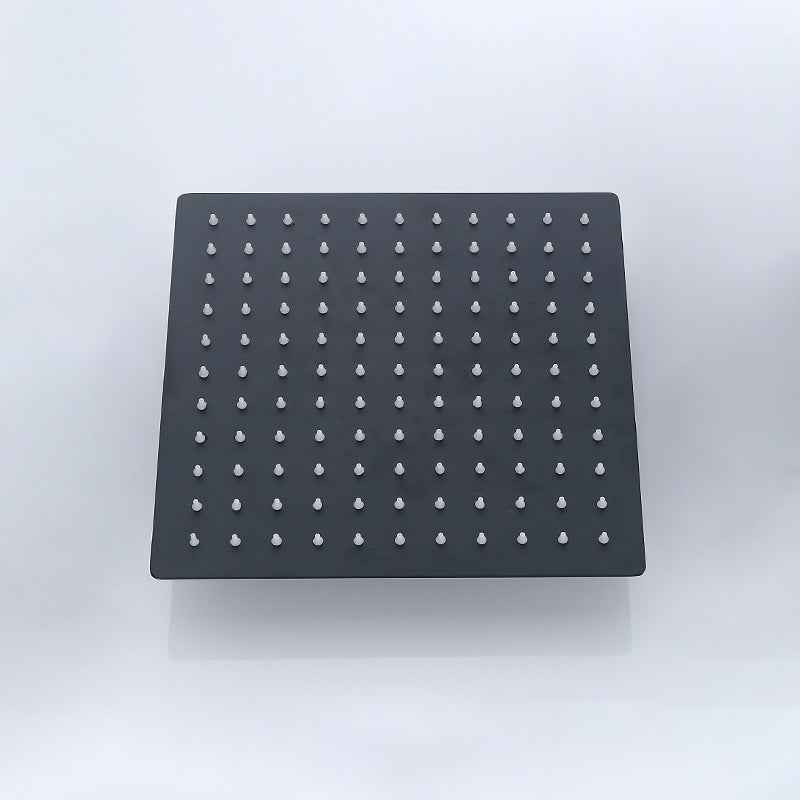Lisslune | Black Square Fest Shower Head Modern Style Wall Mounted Shower Head
