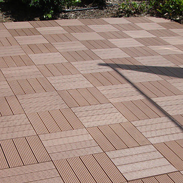 Lisslune | Deck Plank Loose Lay Manufactured Wood Panels Patio Tiles Outdoor Flooring