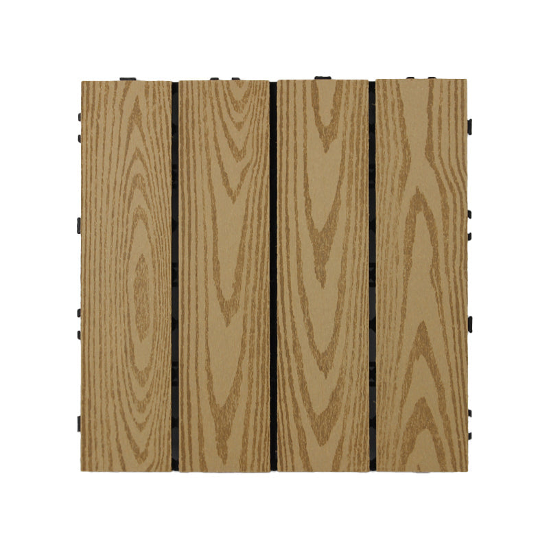 Lisslune | Deck Plank Loose Lay Manufactured Wood Panels Patio Tiles Outdoor Flooring