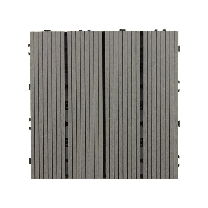 Lisslune | Deck Plank Loose Lay Manufactured Wood Panels Patio Tiles Outdoor Flooring