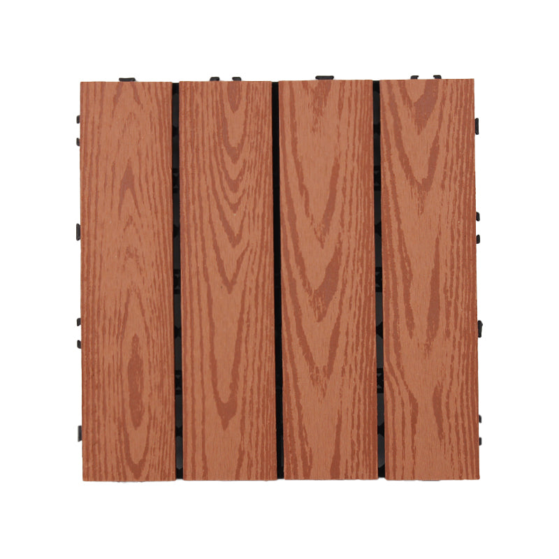 Lisslune | Deck Plank Loose Lay Manufactured Wood Panels Patio Tiles Outdoor Flooring