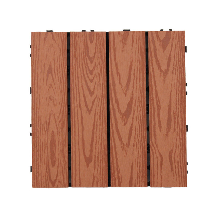 Lisslune | Deck Plank Loose Lay Manufactured Wood Panels Patio Tiles Outdoor Flooring