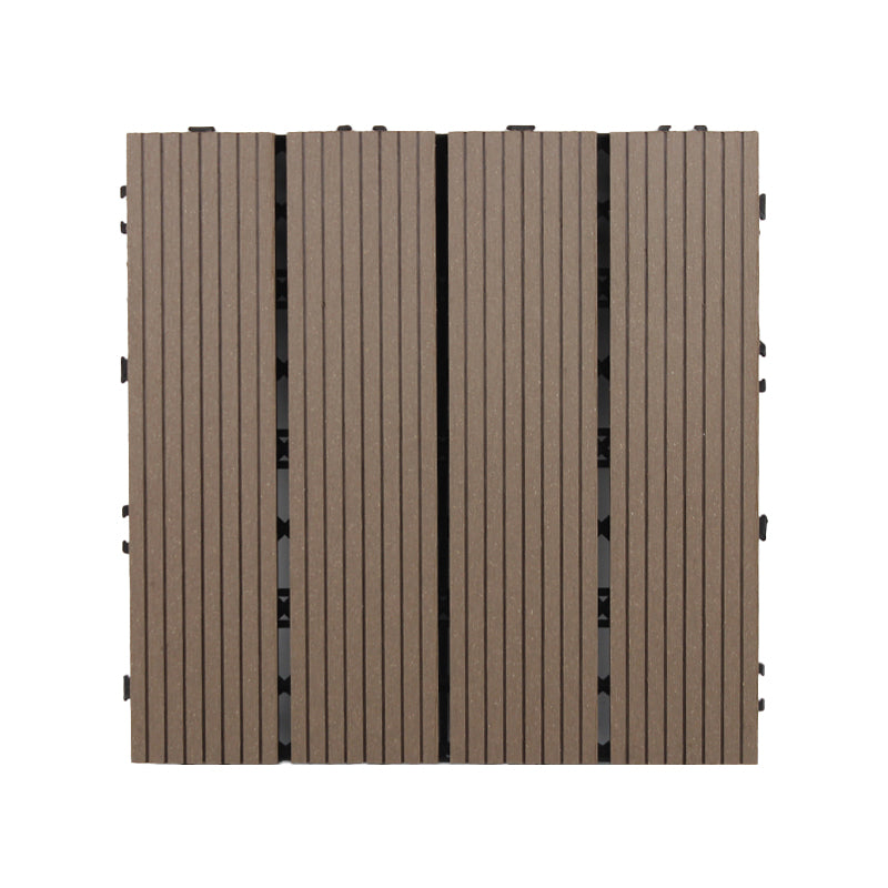 Lisslune | Deck Plank Loose Lay Manufactured Wood Panels Patio Tiles Outdoor Flooring