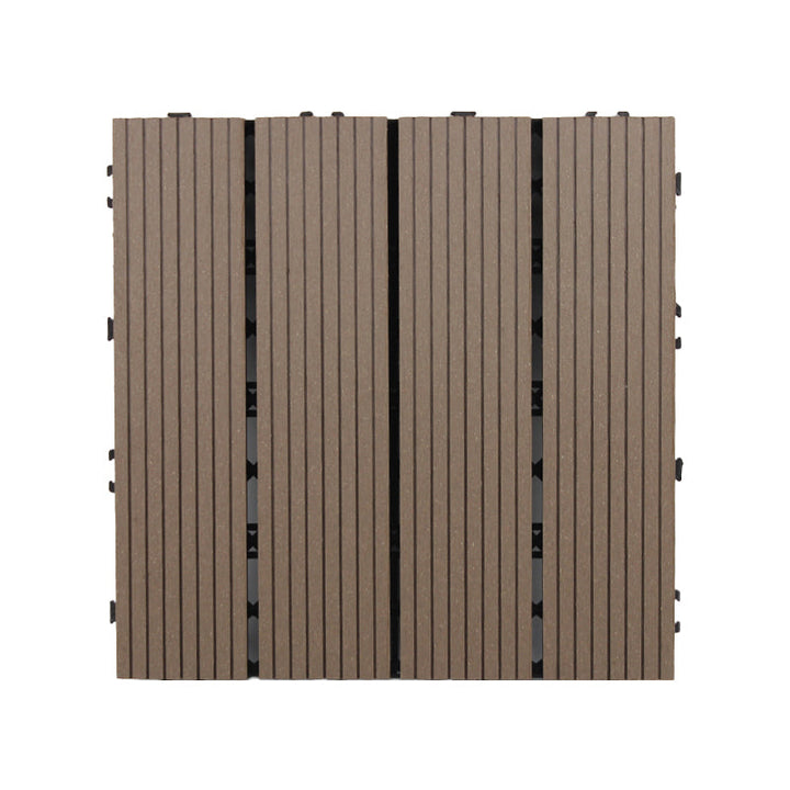 Lisslune | Deck Plank Loose Lay Manufactured Wood Panels Patio Tiles Outdoor Flooring