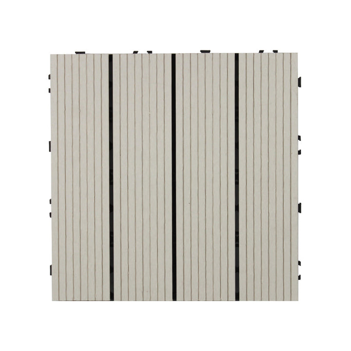 Lisslune | Deck Plank Loose Lay Manufactured Wood Panels Patio Tiles Outdoor Flooring