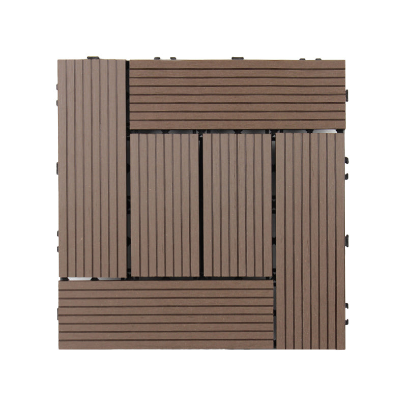 Lisslune | Deck Plank Loose Lay Manufactured Wood Panels Patio Tiles Outdoor Flooring
