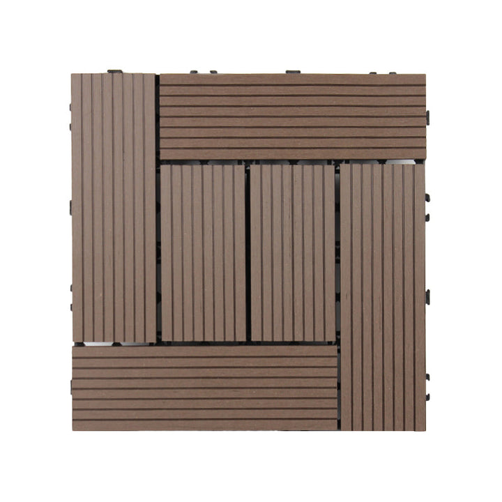 Lisslune | Deck Plank Loose Lay Manufactured Wood Panels Patio Tiles Outdoor Flooring