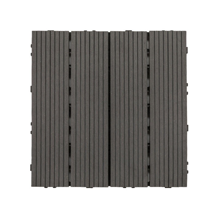 Lisslune | Deck Plank Loose Lay Manufactured Wood Panels Patio Tiles Outdoor Flooring