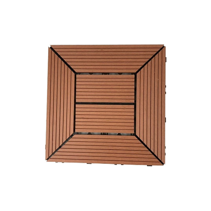 Lisslune | Deck Plank Loose Lay Manufactured Wood Panels Patio Tiles Outdoor Flooring