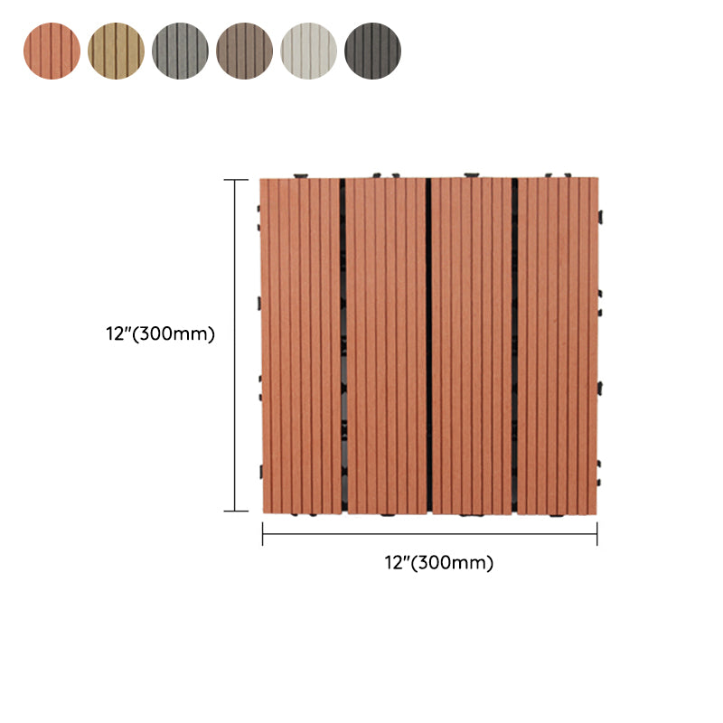 Lisslune | Deck Plank Loose Lay Manufactured Wood Panels Patio Tiles Outdoor Flooring