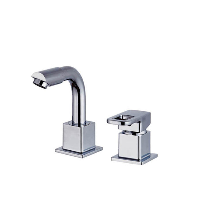 Lisslune | Chrome Bath Faucet Trim with Lever Handle Deck Mounted Bathtub Faucet