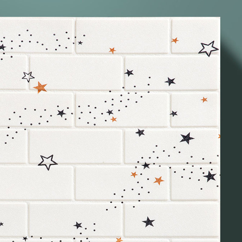 Lisslune | XPE Foam Wall Cladding Star Pattern Square Waterproof Wall Cladding for the Living Room