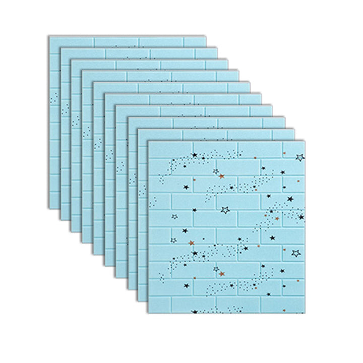 Lisslune | XPE Foam Wall Cladding Star Pattern Square Waterproof Wall Cladding for the Living Room