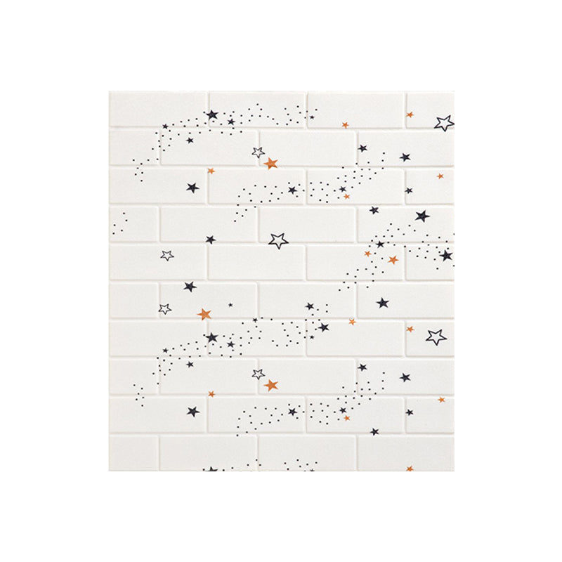 Lisslune | XPE Foam Wall Cladding Star Pattern Square Waterproof Wall Cladding for the Living Room