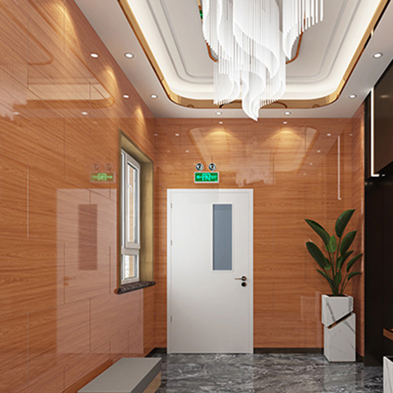 Lisslune | PVC Wall Paneling Rectangle Waterproof Wood Look Wall Covering for the Living Room
