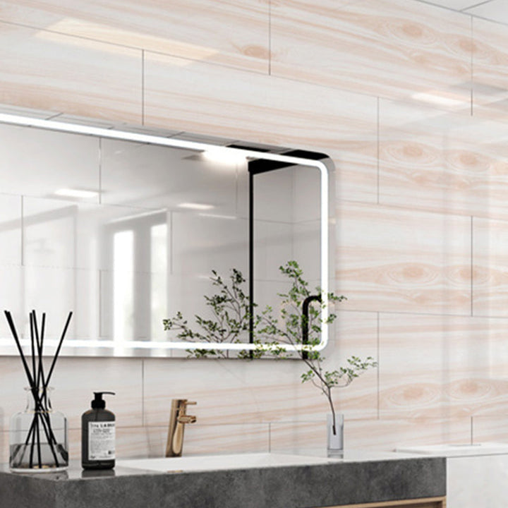 Lisslune | PVC Wall Paneling Rectangle Waterproof Wood Look Wall Covering for the Living Room