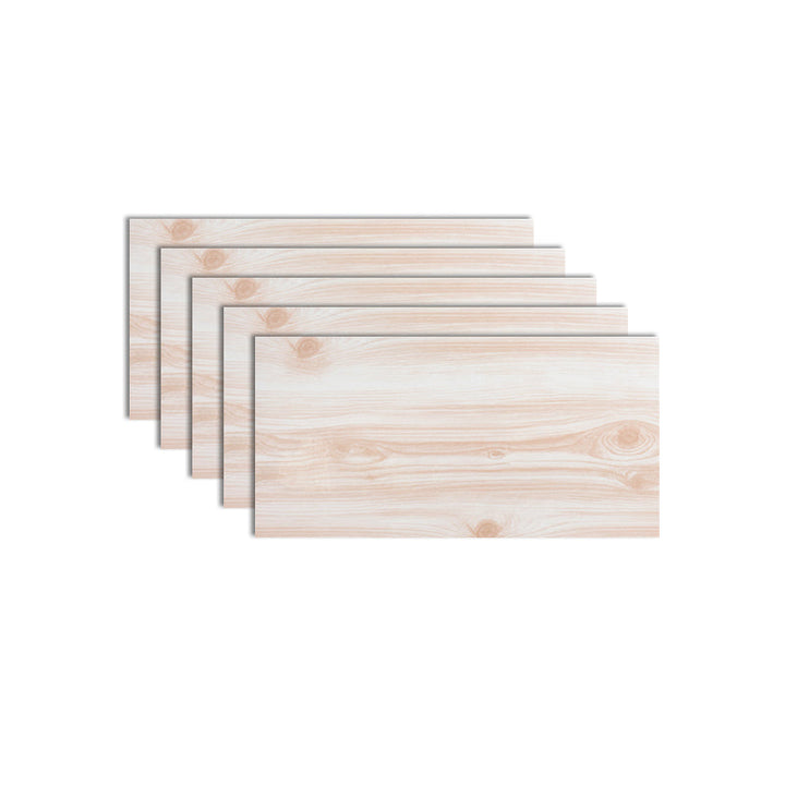 Lisslune | PVC Wall Paneling Rectangle Waterproof Wood Look Wall Covering for the Living Room