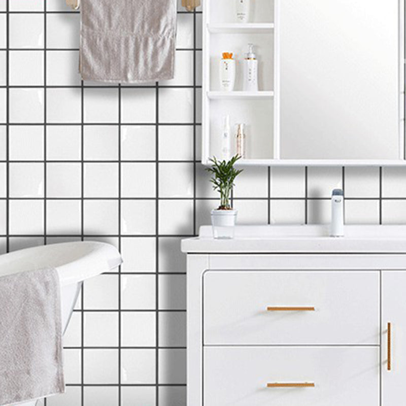 Lisslune | Plastic Peel and Stick Wall Tiles 3D Square Peel and Stick Backing