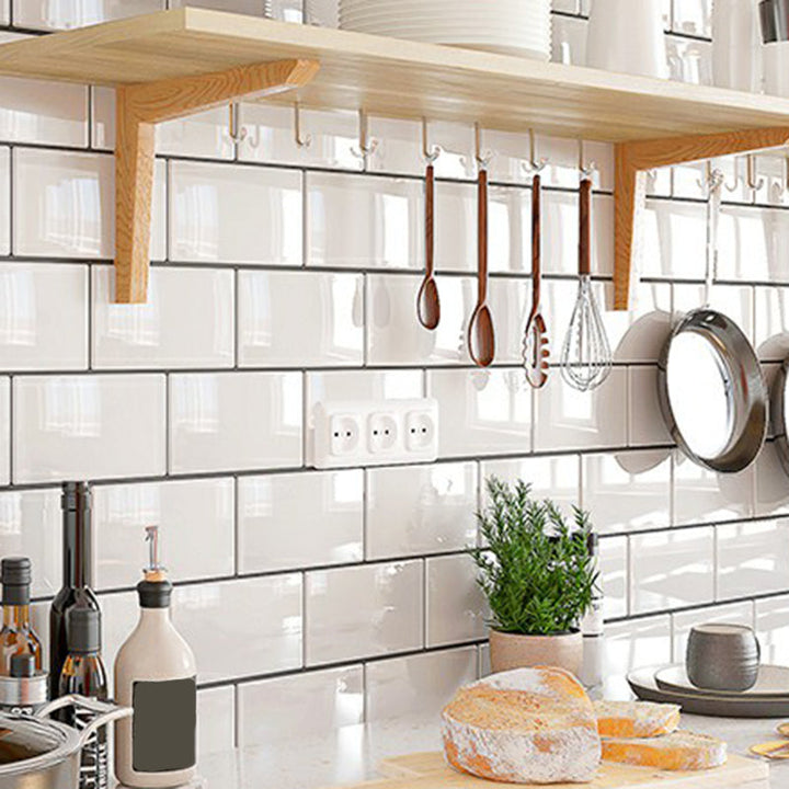 Lisslune | Plastic Peel and Stick Wall Tiles 3D Square Peel and Stick Backing