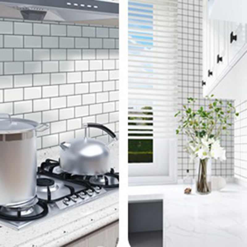 Lisslune | Plastic Peel and Stick Wall Tiles 3D Square Peel and Stick Backing