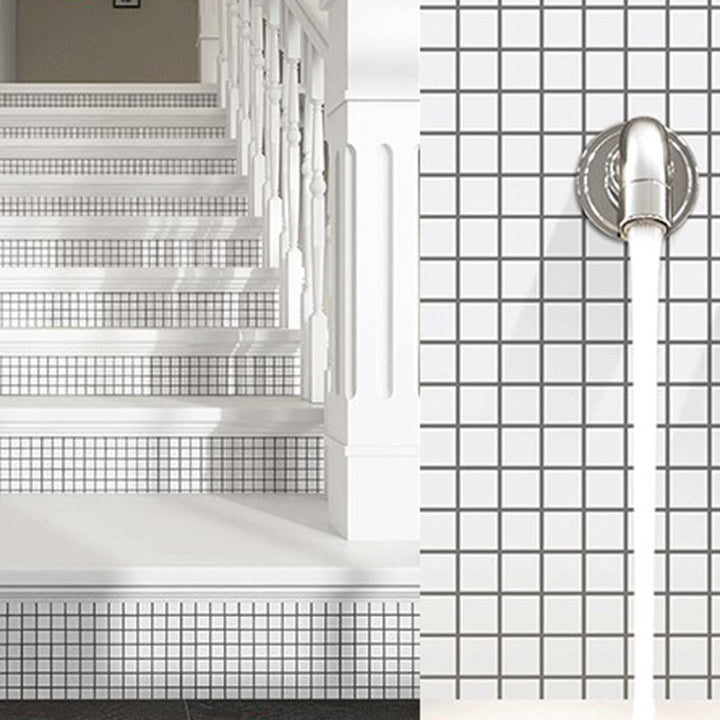 Lisslune | Plastic Peel and Stick Wall Tiles 3D Square Peel and Stick Backing