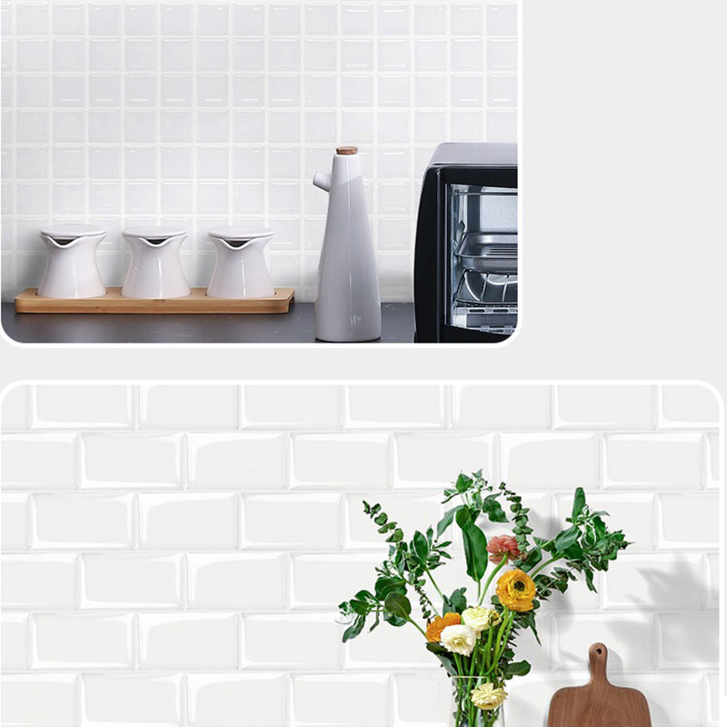 Lisslune | Plastic Peel and Stick Wall Tiles 3D Square Peel and Stick Backing