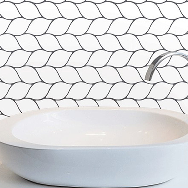 Lisslune | Plastic Peel and Stick Wall Tiles 3D Square Peel and Stick Backing
