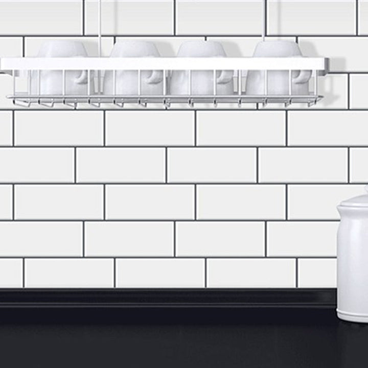 Lisslune | Plastic Peel and Stick Wall Tiles 3D Square Peel and Stick Backing