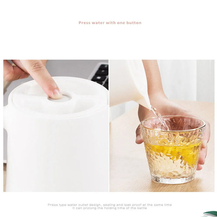 Lisslune | 1L Thermos Vintage Water Bottle Thermal Insulation Kettle Home Thermal Insulation Pot Glass Liner Thermos Hot Pitcher Water Jug