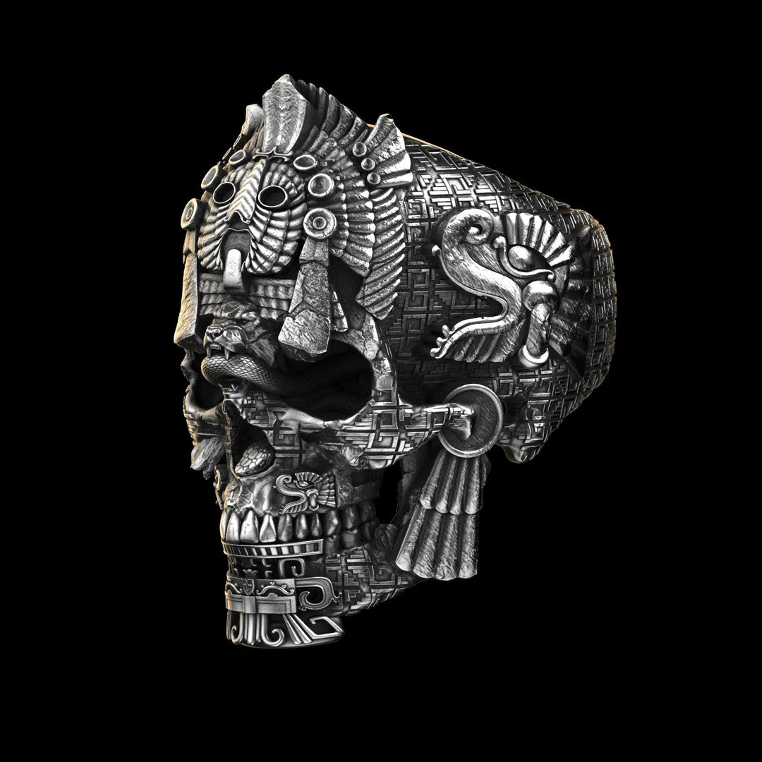 Lisslune | Sterling Silver Black Skull Ring
