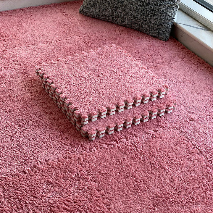 Lisslune | Modern carpet tiles level loop snap system square bedroom carpet tiles