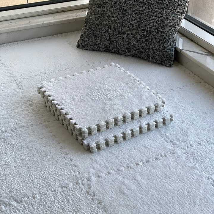 Lisslune | Modern carpet tiles level loop snap system square bedroom carpet tiles