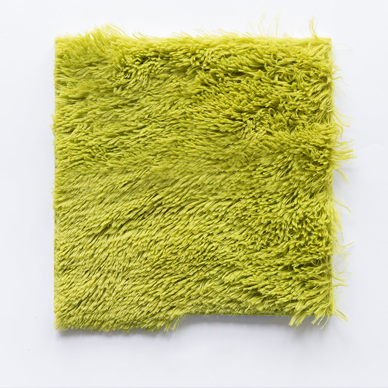 Lisslune | Bedroom Carpet Tiles Solid Color Square Shag Stain Resistant Carpet Tiles