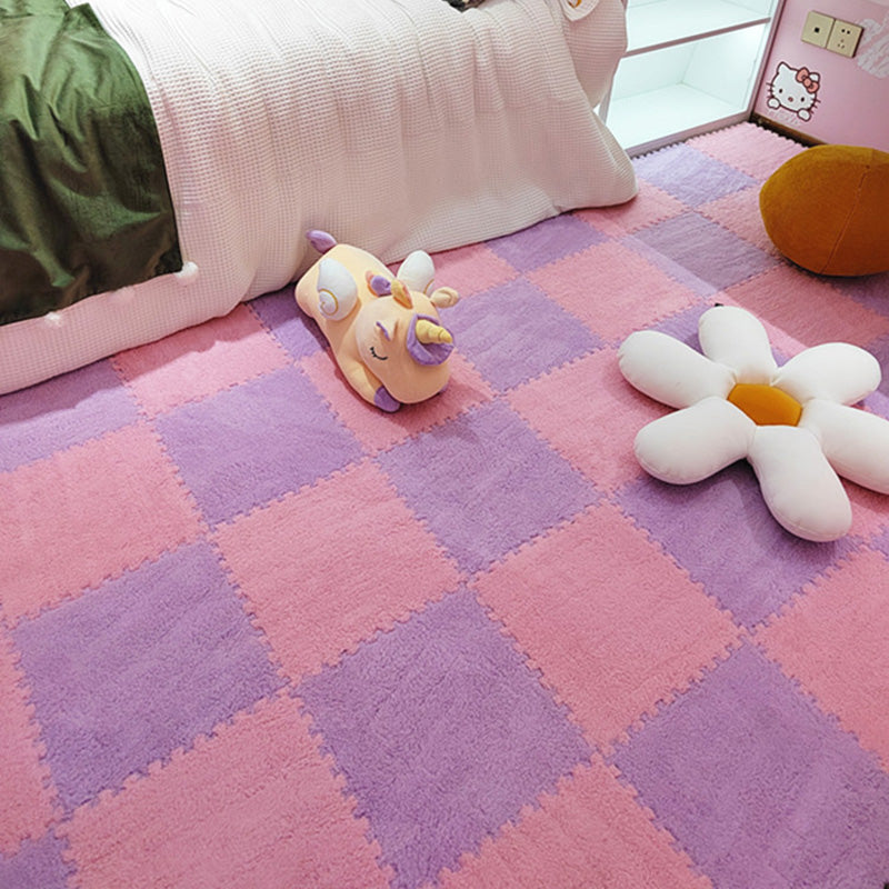 Lisslune | Modern Tiles and Carpet Plush Cut Composite Non-Slip Carpet Tiles