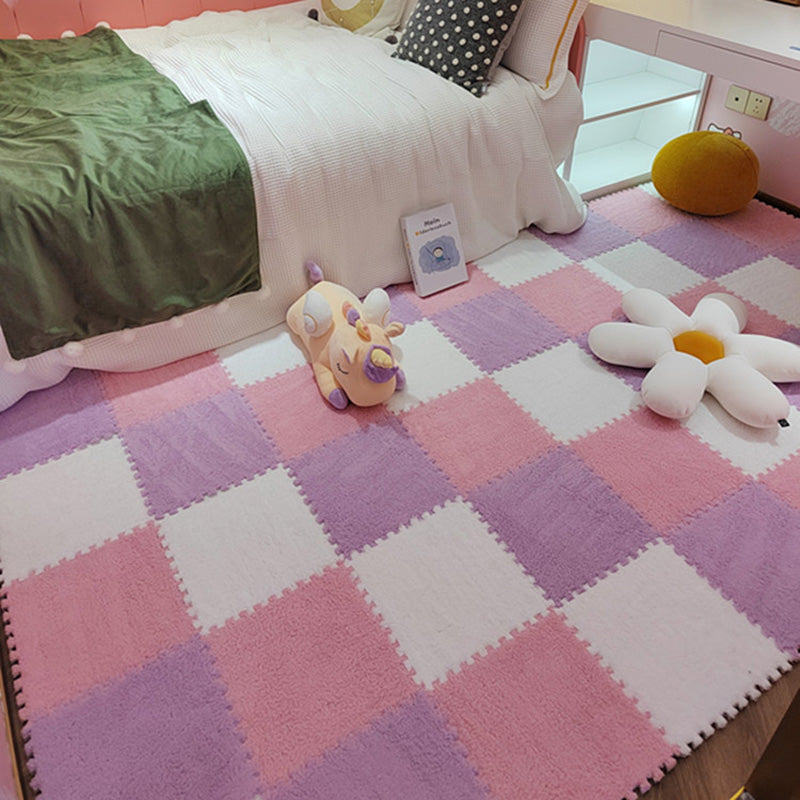 Lisslune | Modern Tiles and Carpet Plush Cut Composite Non-Slip Carpet Tiles