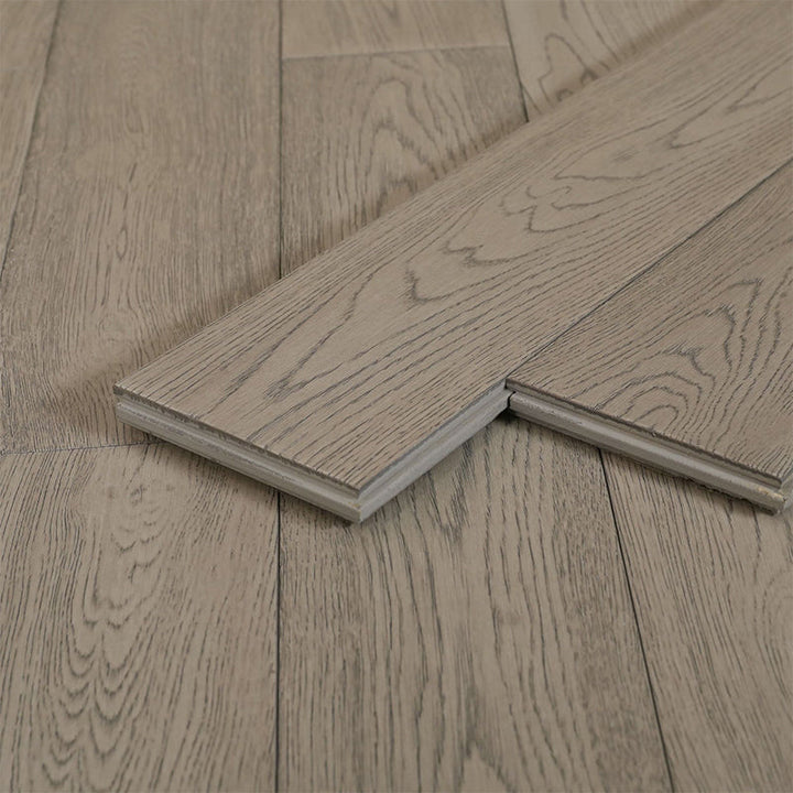 Lisslune | Tradition Wood Tile Wire Brushed Rectangle Oak Wood for Living Room