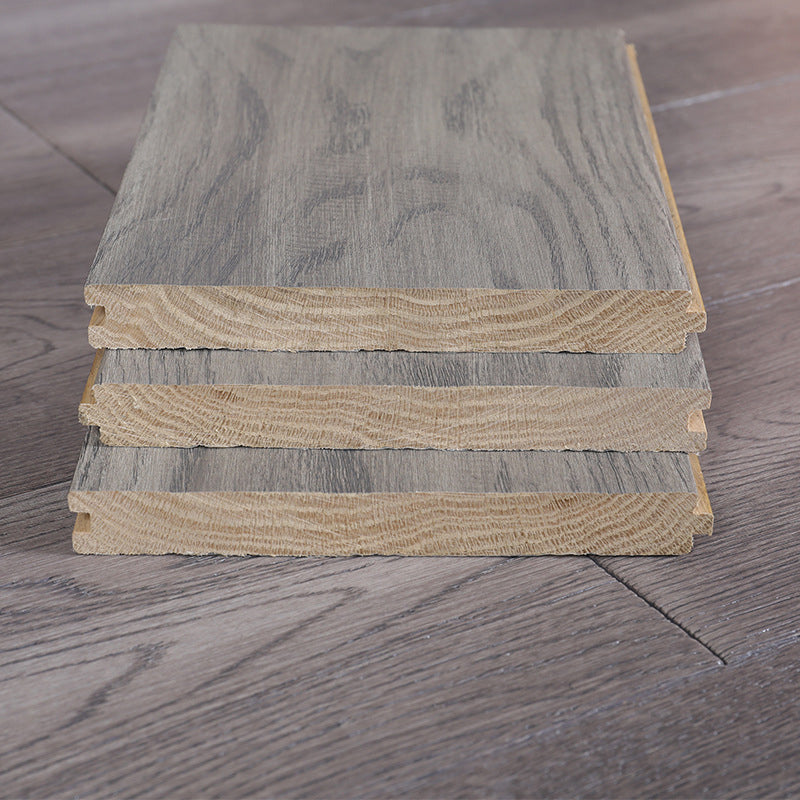 Lisslune | Tradition Wood Tile Wire Brushed Rectangle Oak Wood for Living Room