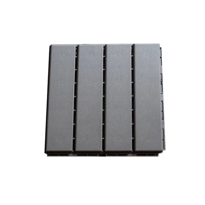 Lisslune | Contemporary square wooden tile smooth brown engineered wood for patio garden