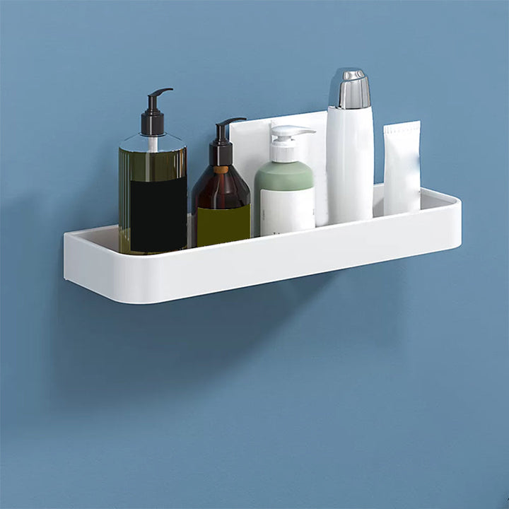Lisslune | White 2-piece Bathroom Hardware Modern Bathroom Accessories Set, Bathroom Shelf