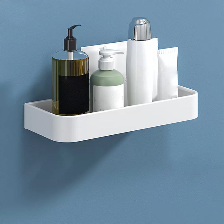 Lisslune | White 2-piece Bathroom Hardware Modern Bathroom Accessories Set, Bathroom Shelf