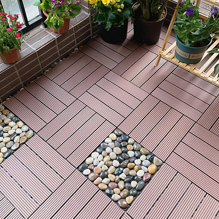 Lisslune | Corrosion-resistant Wood Floor Modern Style Square Outdoor Wood Floor