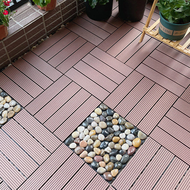 Lisslune | Corrosion-resistant Wood Floor Modern Style Square Outdoor Wood Floor