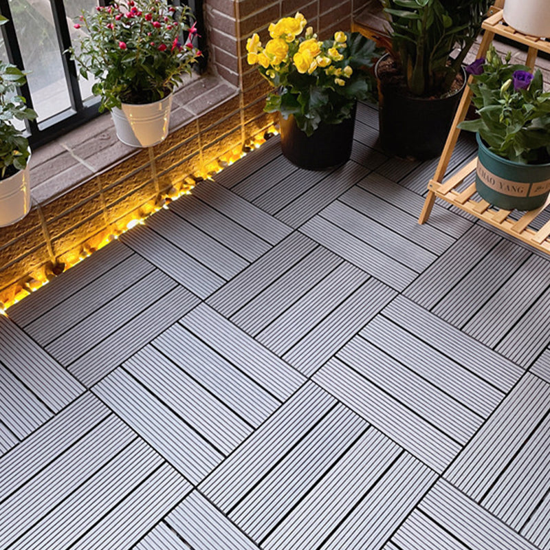 Lisslune | Corrosion-resistant Wood Floor Modern Style Square Outdoor Wood Floor
