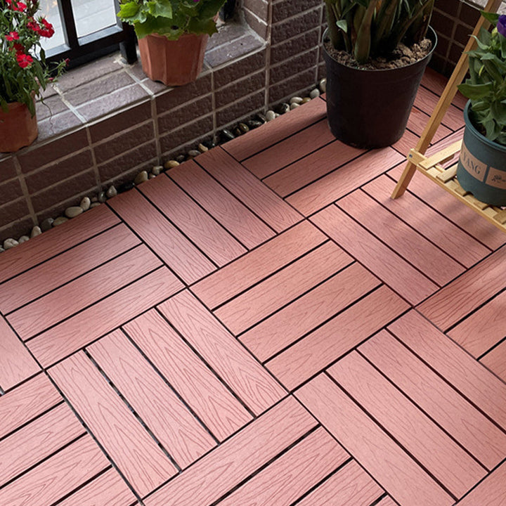 Lisslune | Corrosion-resistant Wood Floor Modern Style Square Outdoor Wood Floor