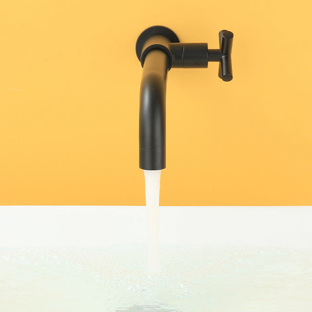 Lisslune | Widely used wall-mounted bathroom sink faucet cross handle low arch faucet