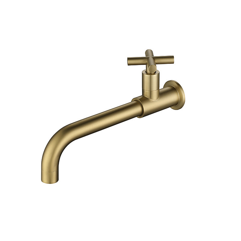 Lisslune | Widely used wall-mounted bathroom sink faucet cross handle low arch faucet