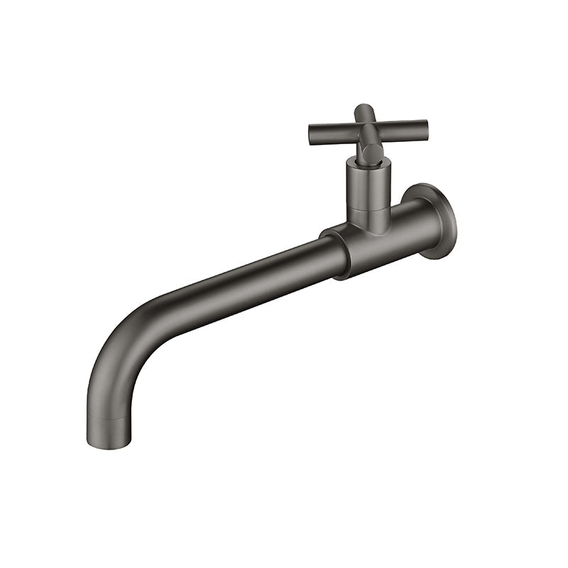 Lisslune | Widely used wall-mounted bathroom sink faucet cross handle low arch faucet