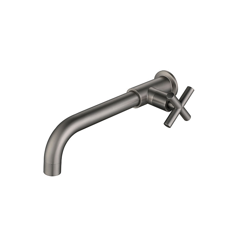Lisslune | Widely used wall-mounted bathroom sink faucet cross handle low arch faucet