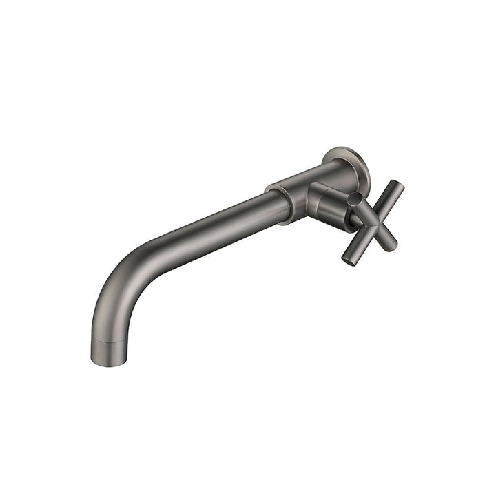 Lisslune | Widely used wall-mounted bathroom sink faucet cross handle low arch faucet